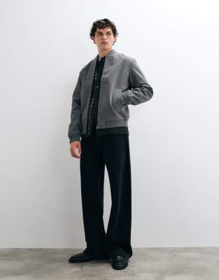 JACK & JONES Herren Bomberjacke in Dunkelgrau, Größe XL, zeitloses Design für den Alltag aus strapazierfähigem Polyester - Bild 8