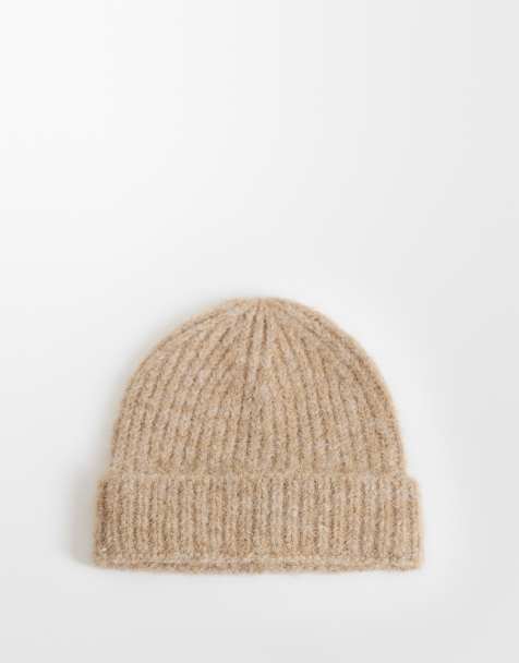 Jack & Jones bonnet en maille beige - view 1