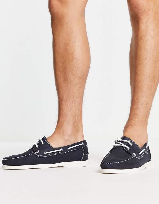 lager Kolonisten Intrekking Jack & Jones - Bootschoenen van nubucksleer in blauw | ASOS