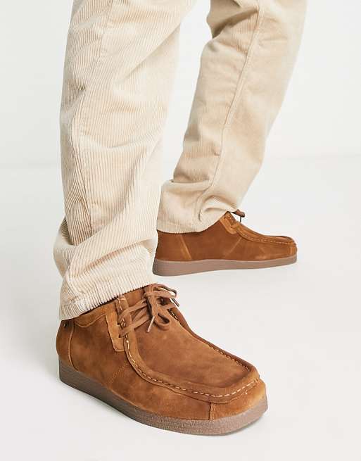 Jack Jones Bottines lac es en daim style mocassins Fauve ASOS