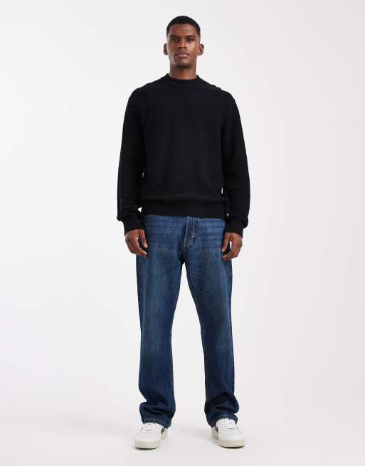 Jack & Jones boucle jumper in black, 2 of 5
