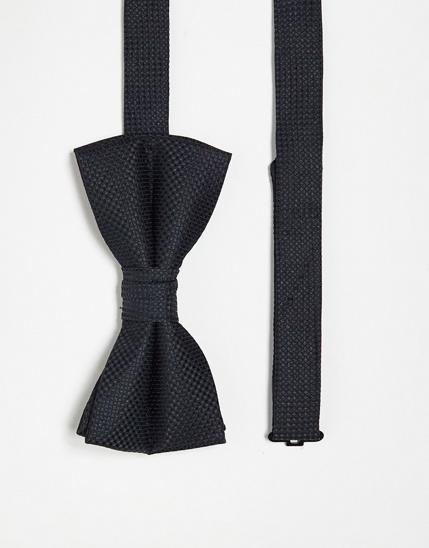 Jack & Jones bow tie in black