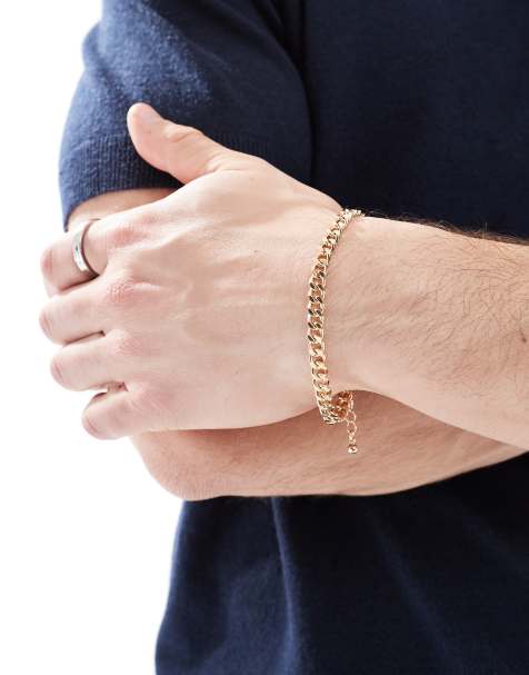Jack & Jones - Bracciale a catenina dorato - view 1