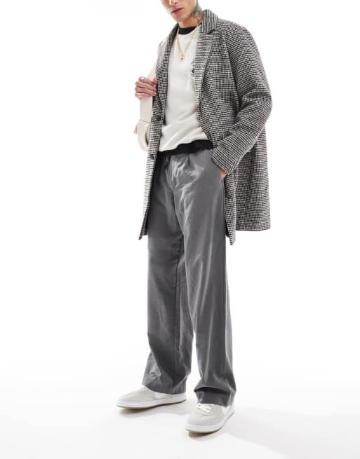 Jack & Jones – Braun karierter Mantel aus Wollmix , 2 von 4