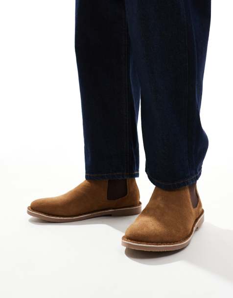 Jack & Jones Bravo chelsea boot in light brown - view 1