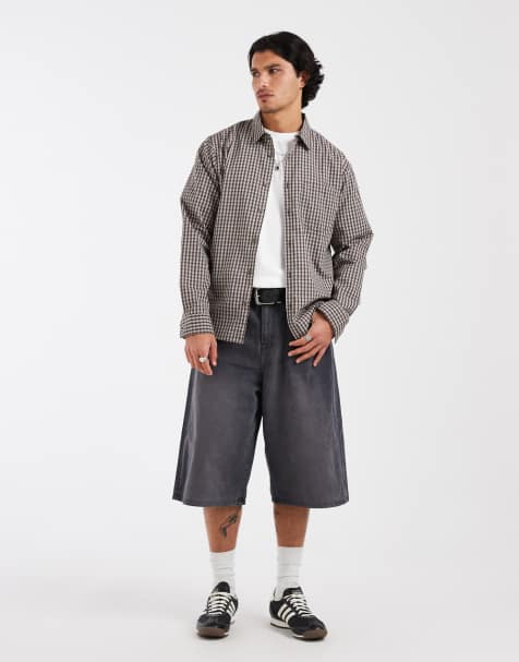 Jack & Jones Bronx denim jorts in black - view 1