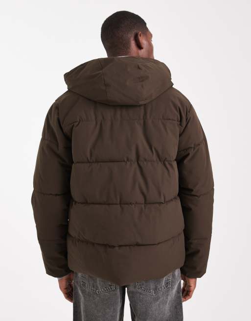Jack & Jones - Brun dynejakke med hætte, 3 af 5