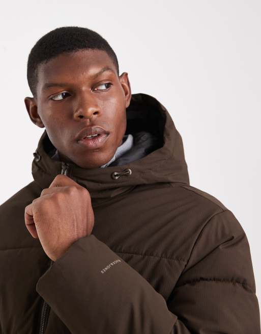 Jack & Jones - Brun dynejakke med hætte, 5 af 5