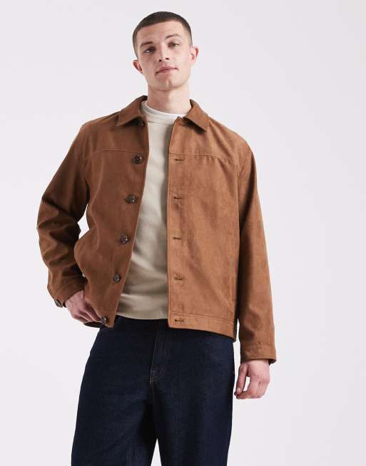 Jack & Jones – Brun jacka i mockaimitation, 3 av 5