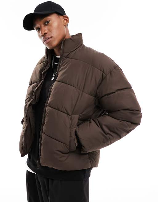 Jack & Jones – Brun, vadderad jacka