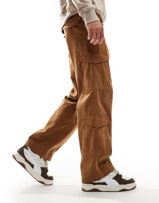 Jack & Jones – Bruna cargobyxor i ledig passform med flera fickor , 2 av 5