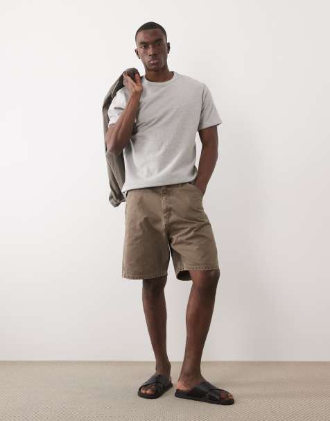Jack & Jones - Brune arbejdsshorts i denim - view 1
