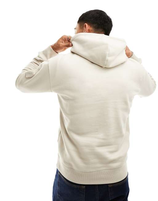 Jack & Jones brushed oversize hoodie in cream