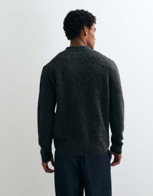 Jack & Jones button down cardigan in gray, 5 of 5