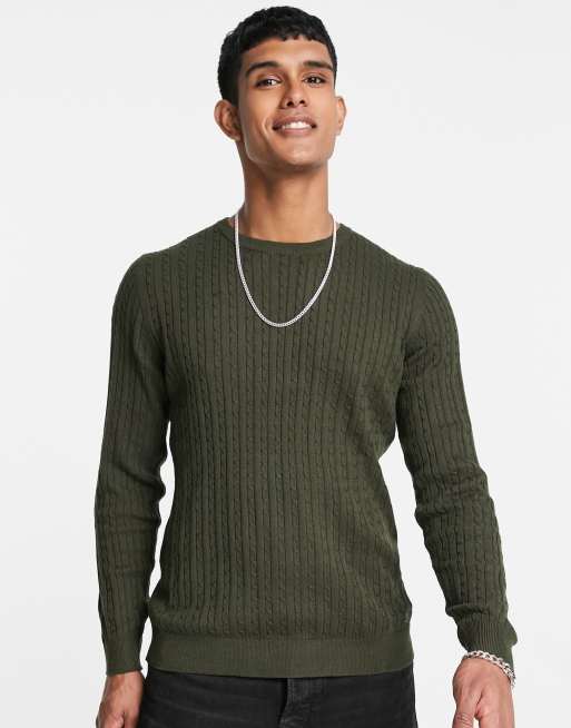 Jack and jones on sale cable knit jumper