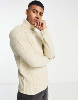 Jack & Jones Jjcraig Knit Roll Neck Aw23 - Turtlenecks 