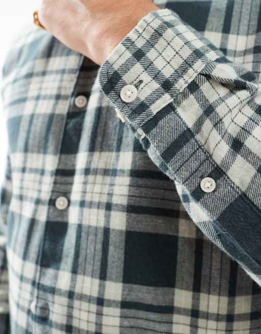 Cromoncent Camicia Uomo Maniche Corte A Quadri Bufalo – Verde Bianco Taglia 3XL - 3