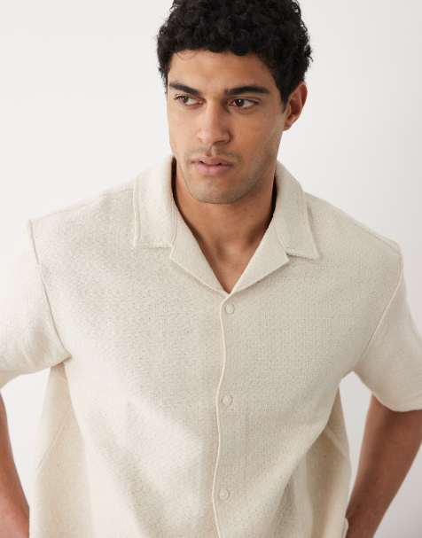 Jack & Jones - Camicia bianca testurizzata con stampa - view 1