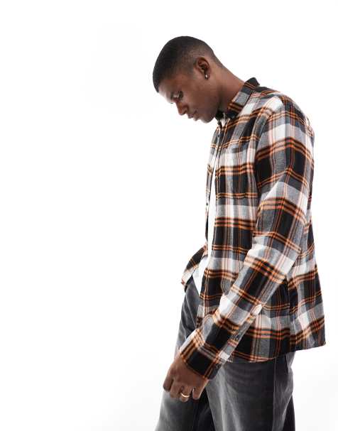 Jack & Jones - Camicia blu navy e rossa spazzolata a quadri - view 1