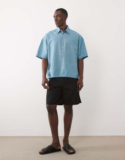 Jack & Jones - Camicia blu sovratinta a quadri, 2 di 5
