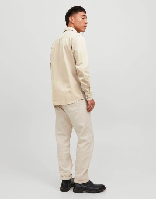 Jack & Jones camicia in denim color ceramica, 2 di 7