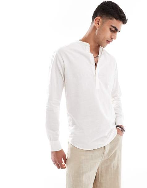 Jack & Jones - Camicia in lino bianca - view 1