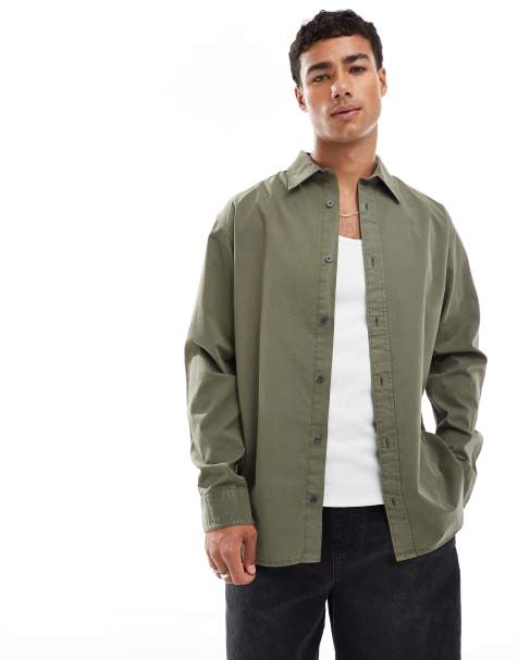 Jack & Jones - Camicia kaki slavato - view 1