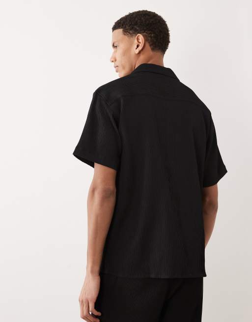 Jack & Jones - Camicia nera plissé, 3 di 5