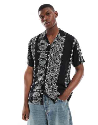 Jack & Jones - Camicia oversize con stampa a righe - view 1