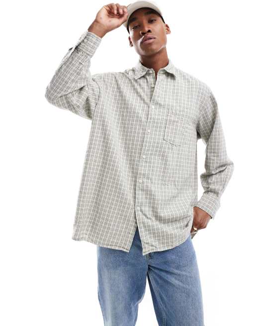 Jack & Jones - Camicia oversize in cotone beige