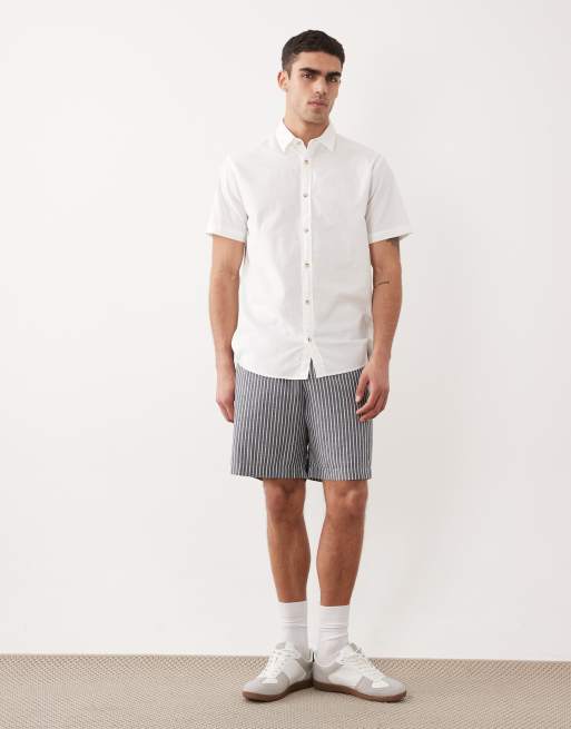 Jack & Jones - Camicia Oxford a maniche corte bianca, 2 di 5