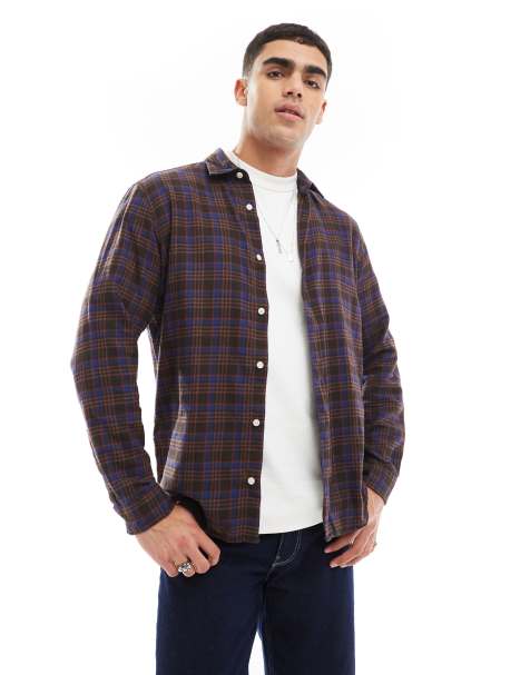 Jack & Jones - Camicia rossa e blu navy a quadri - view 1