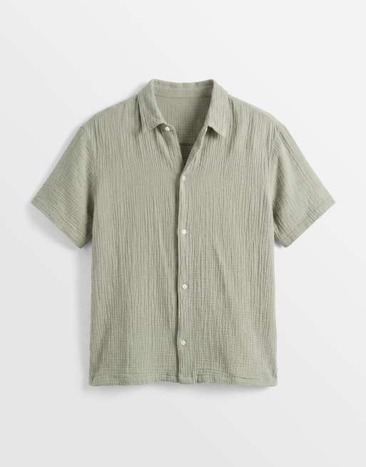 Jack & Jones - Camicia testurizzata verde salvia in coordinato, 6 di 9