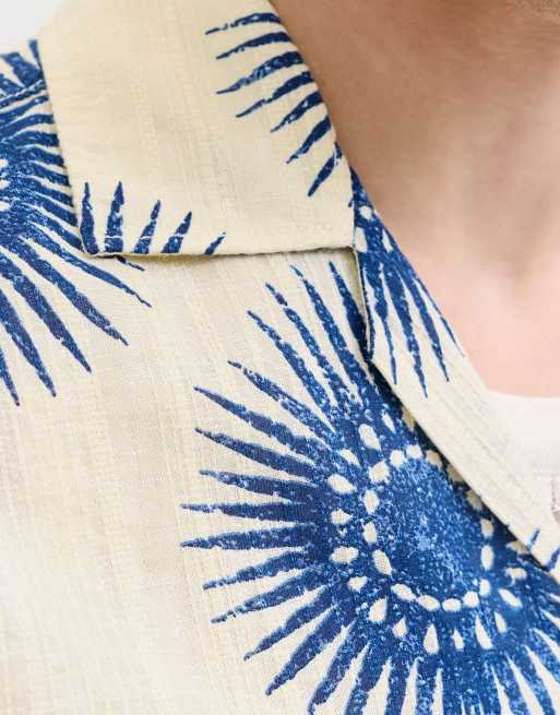Jack & Jones - Camisa resort color perla marina, 4 de 5