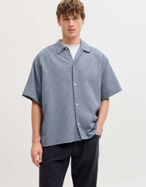 Jack & Jones - Camisa resort color piedra
