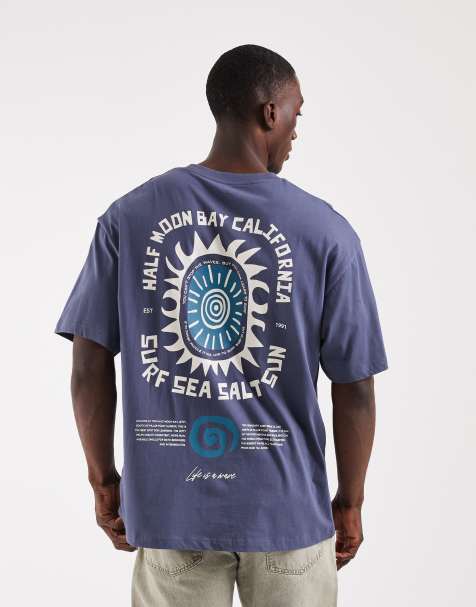 Jack & Jones - Camiseta azul con estampado en la espalda "Surf Club" - view 1
