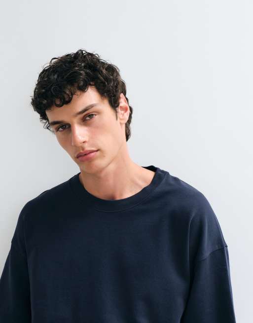 Jack & Jones - Camiseta azul petróleo de manga larga con diseño efecto doble capa, 4 de 5