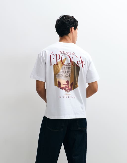 Jack & Jones - camiseta blanca brillante con estampado trasero atelier, 5 de 5