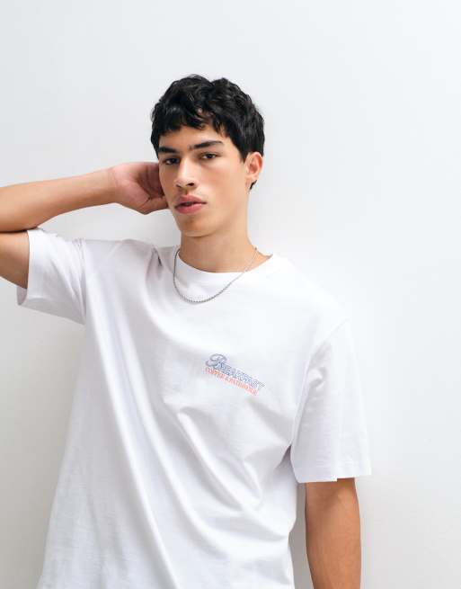 Jack & Jones - camiseta blanca con estampado trasero de boceto breakfast, 5 de 5