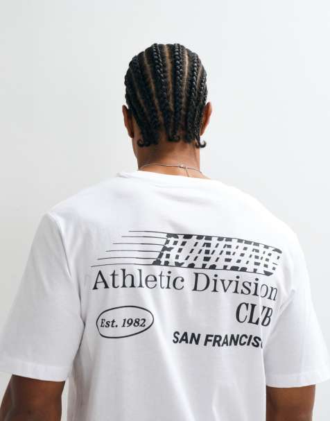 Jack & Jones - Camiseta blanca extragrande con estampado "Running Club" en la espalda - view 1