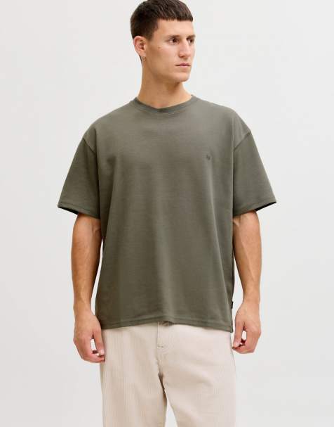 Jack & Jones camiseta en verde oliva ahumado - view 1