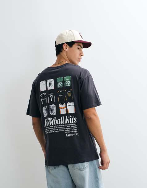 Jack & Jones - Camiseta gris con estampado gráfico "Football Kits" - view 1