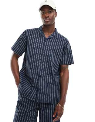 JACK & JONES CAMP COLLAR SEERSUCKER SHIRT 