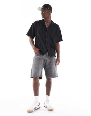 Shop Jack & Jones Camp Collar Seersucker Short Sleeve Shirt