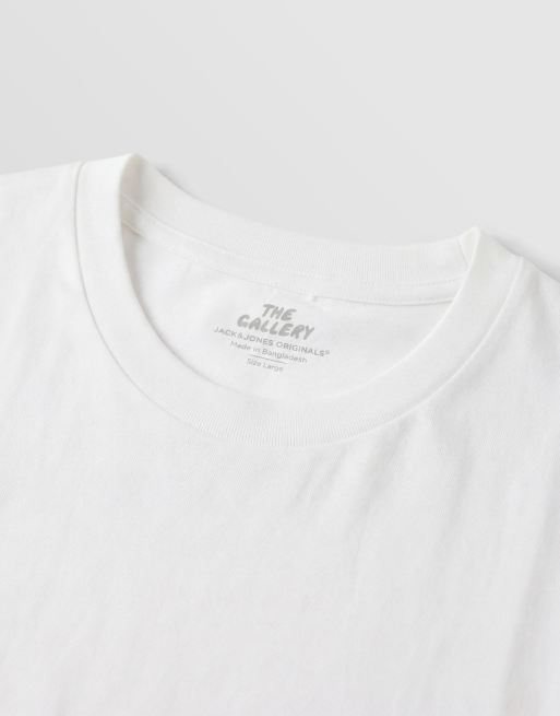 Jack & Jones - Canotta oversize bianca con stampa di fiori sul retro, 9 di 9