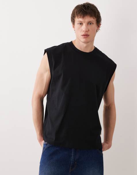 Jack & Jones - Canotta oversize squadrata nera - view 1