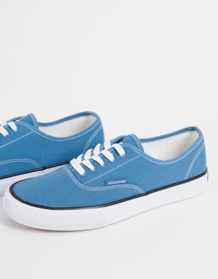 Jack & Jones Canvas Sneakers In Blue