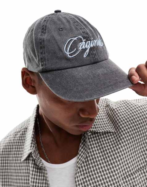 Jack & Jones cap in washed black with logo - view 1