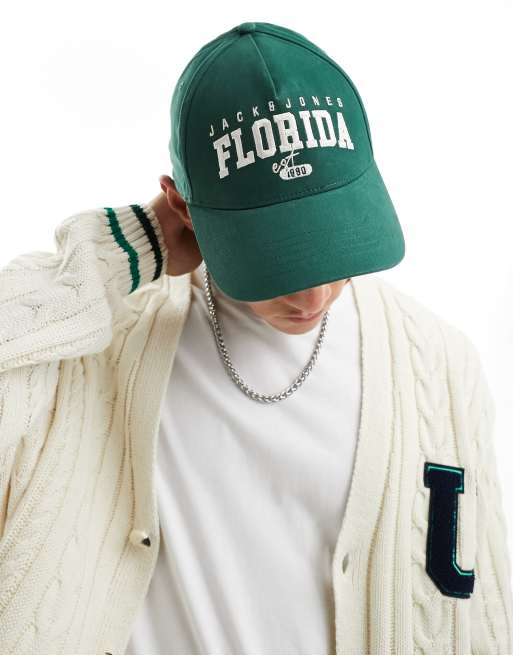 Jack Jones cap with Florida logo in green