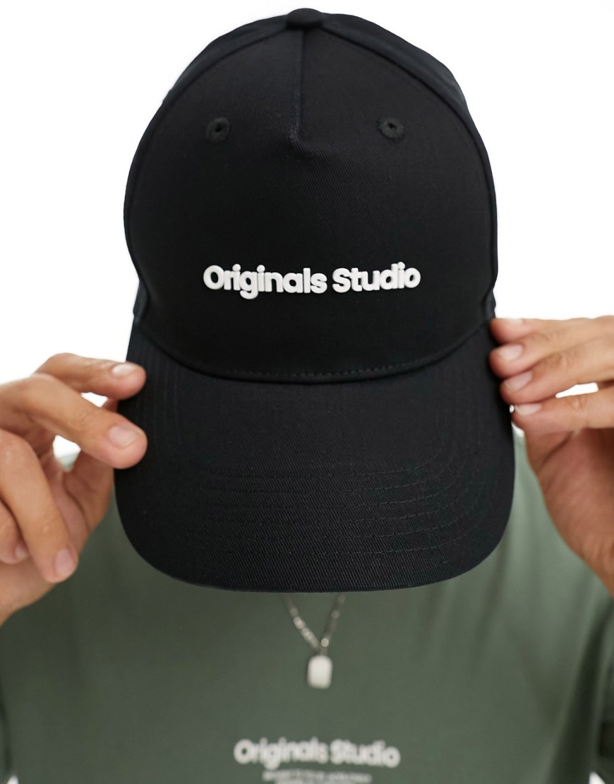Jack & Jones cap with originals logo in black